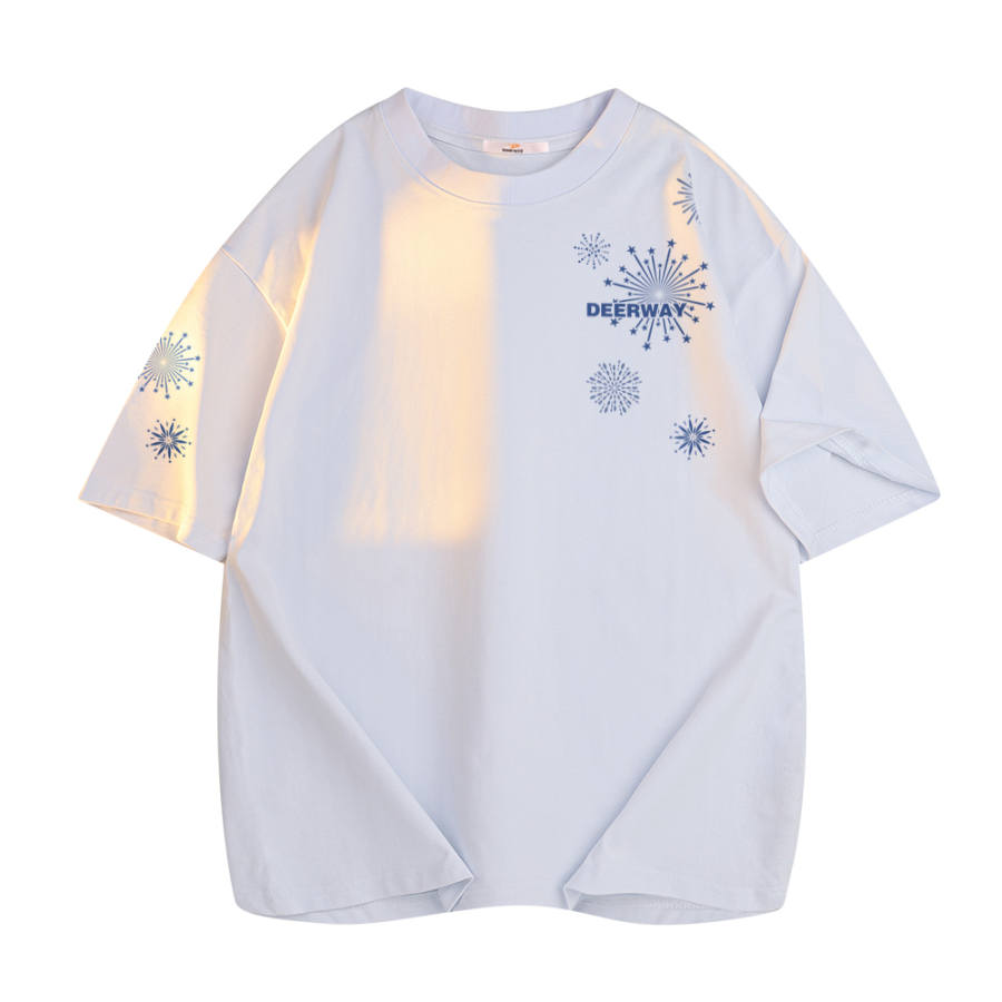 DEERWAY T Shirts Unisex Crew Neck Moderate Straight Fit