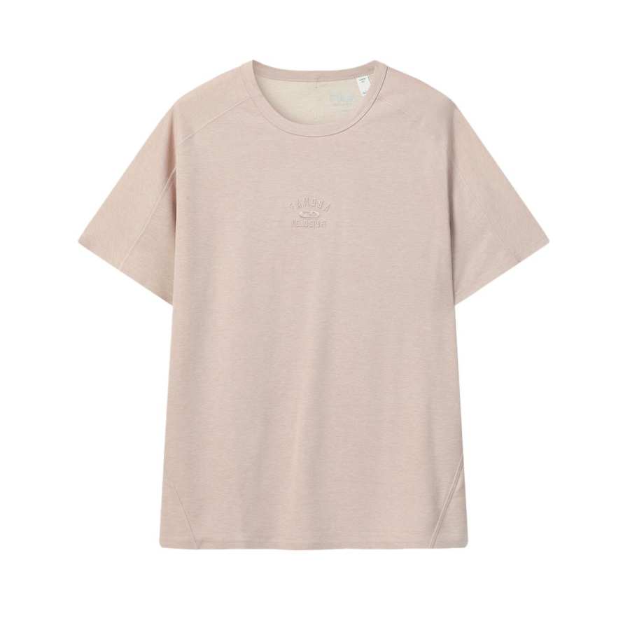 FILA MILANO T Shirts Men's Nude Pink Crew Neck Moderate