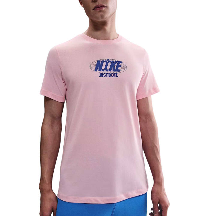 Nike Nike T Shirts Men's Medium Soft Pink Crew Neck Moderate