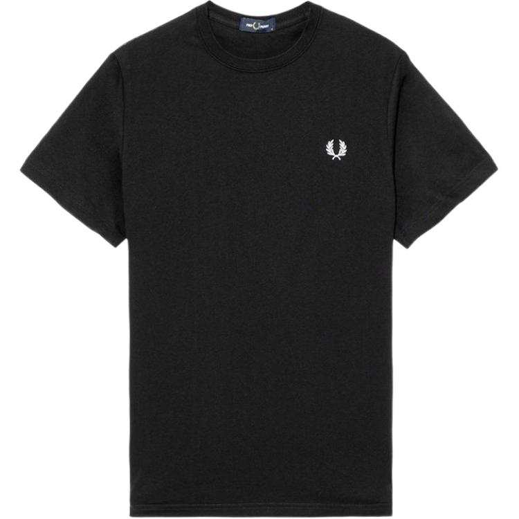 FRED PERRY Fred Perry logo-embroidered crew neck T-shirt