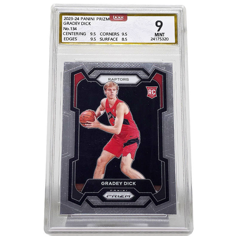PANINI Prizm Grady Dikson Player Card, 23rd Draft, Rookie Rising Stars RC Label Graded Cards 1 Pc