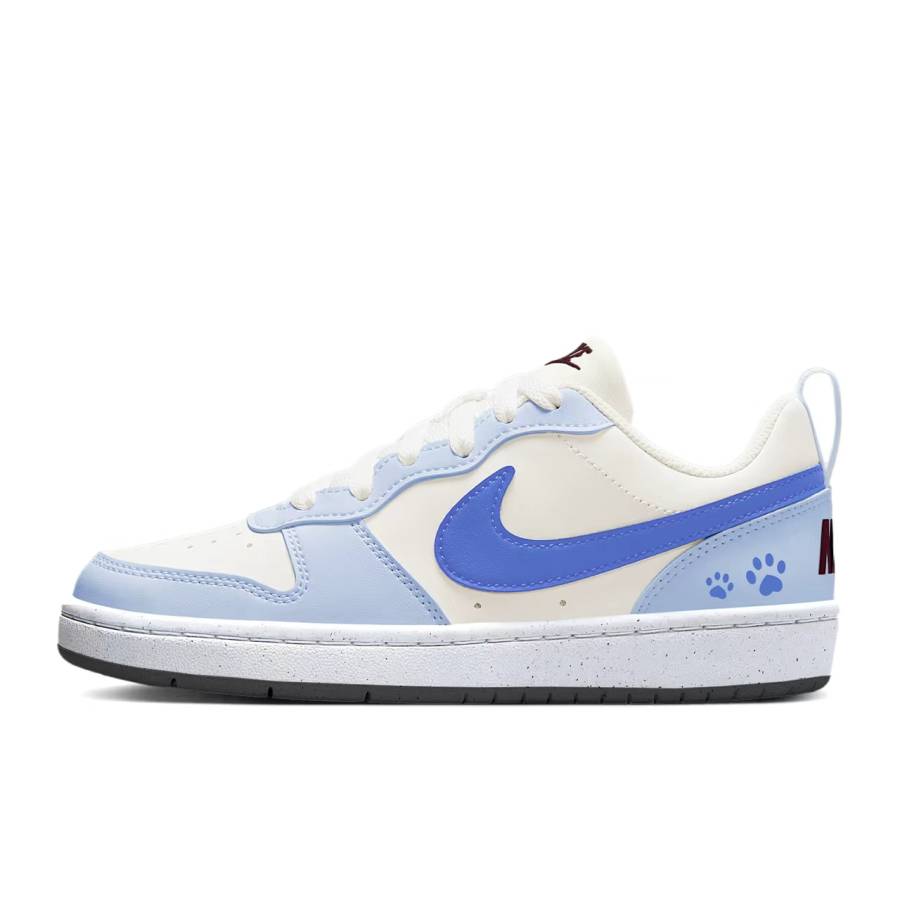 Nike Nike Court Borough Cushioning Abrasion Resistant Low top Skateboard Shoes Women's Blue Yellow