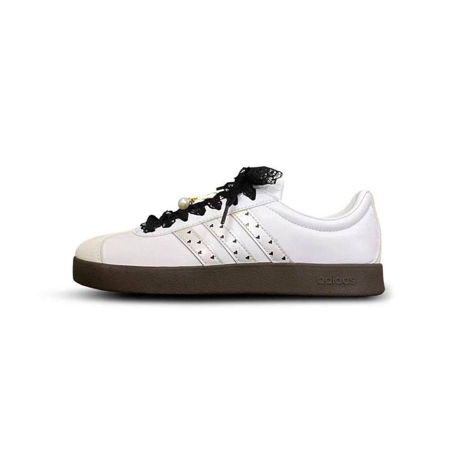 Adidas Adidas Vl Court Classic Ta Tu Alice Low top Skateboard Shoes Unisex Black White