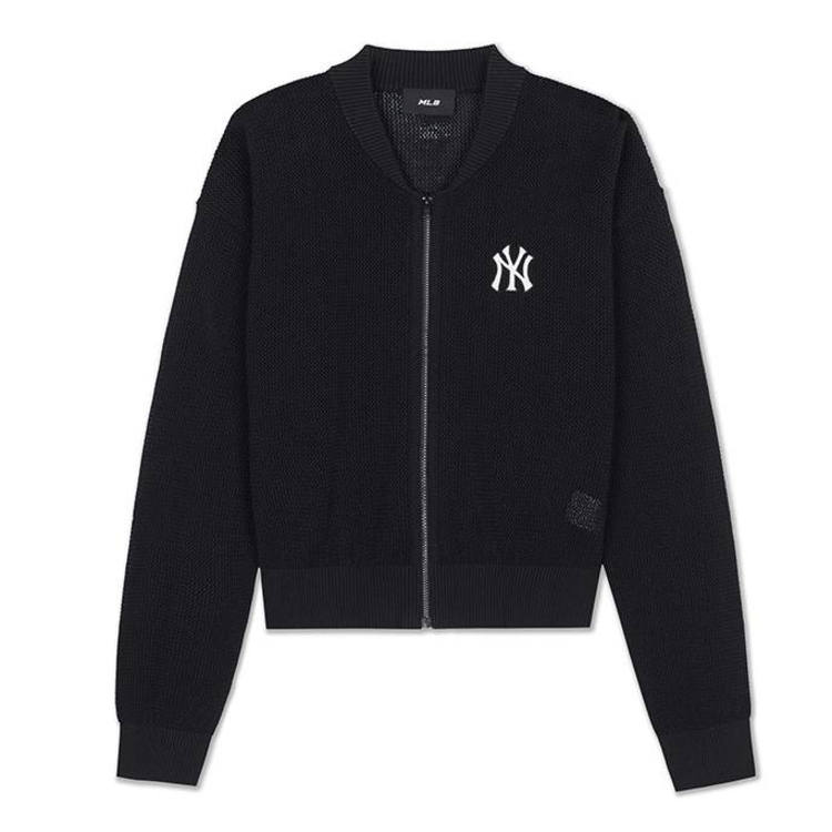 MLB Knitwear Women's New York Yankees/Black KCV01 V Neck Moderate