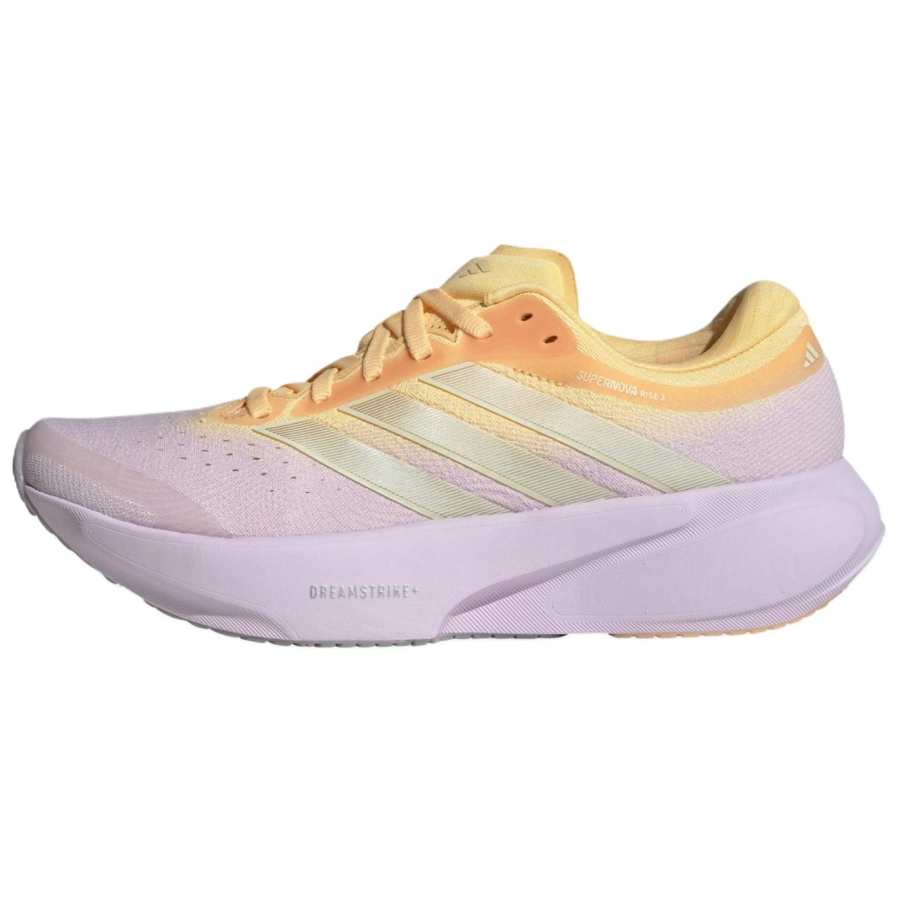 Adidas Adidas SUPERNOVA RISE 3 Support Breathable Running Shoes Women's Light Purple And Light Yellow