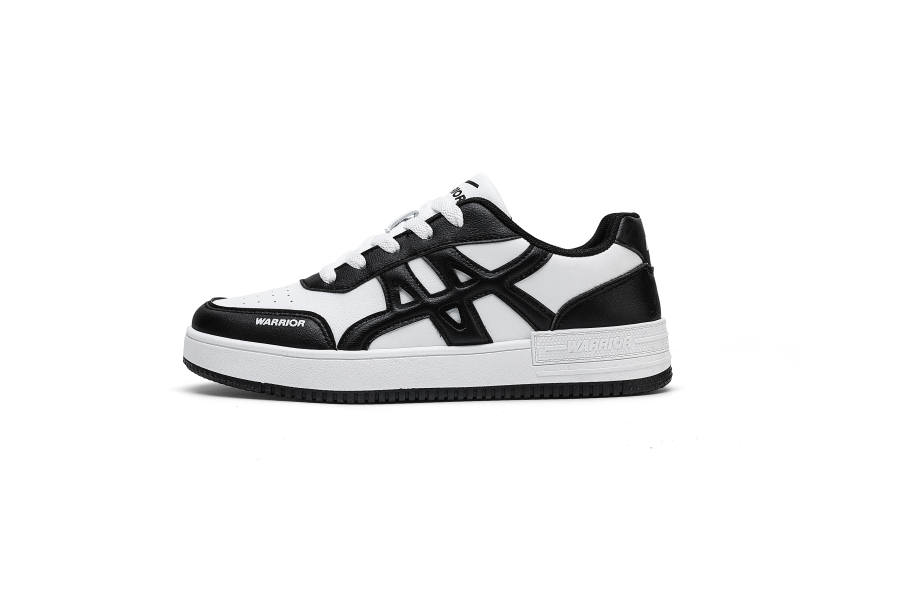 WARRIOR Warrior Coverage Lightweight Breathable Low top Skateboard Shoes Men's White Black