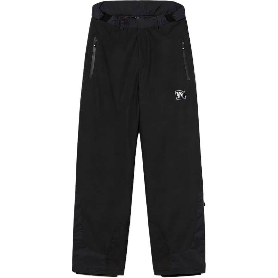 PALM ANGELS Casual Pants Men's Black Moderate Wide Leg Pants