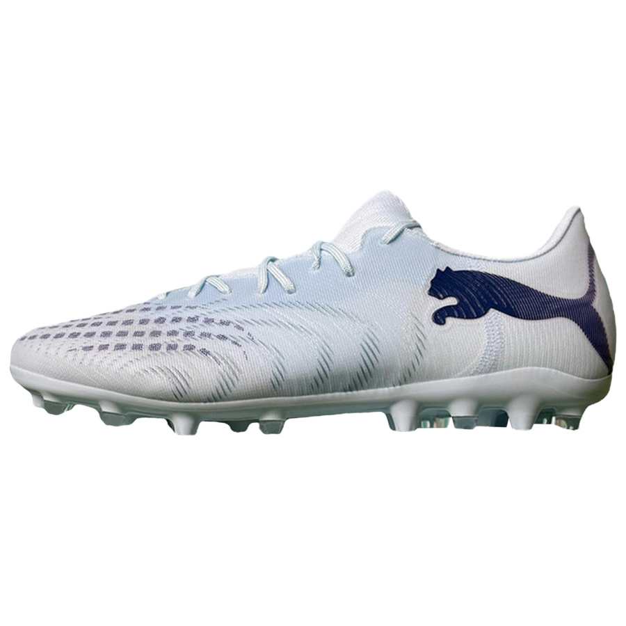 PUMA Future 9 MG Multi Ground Abrasion Resistant Soccer Shoes Unisex Light Blue White