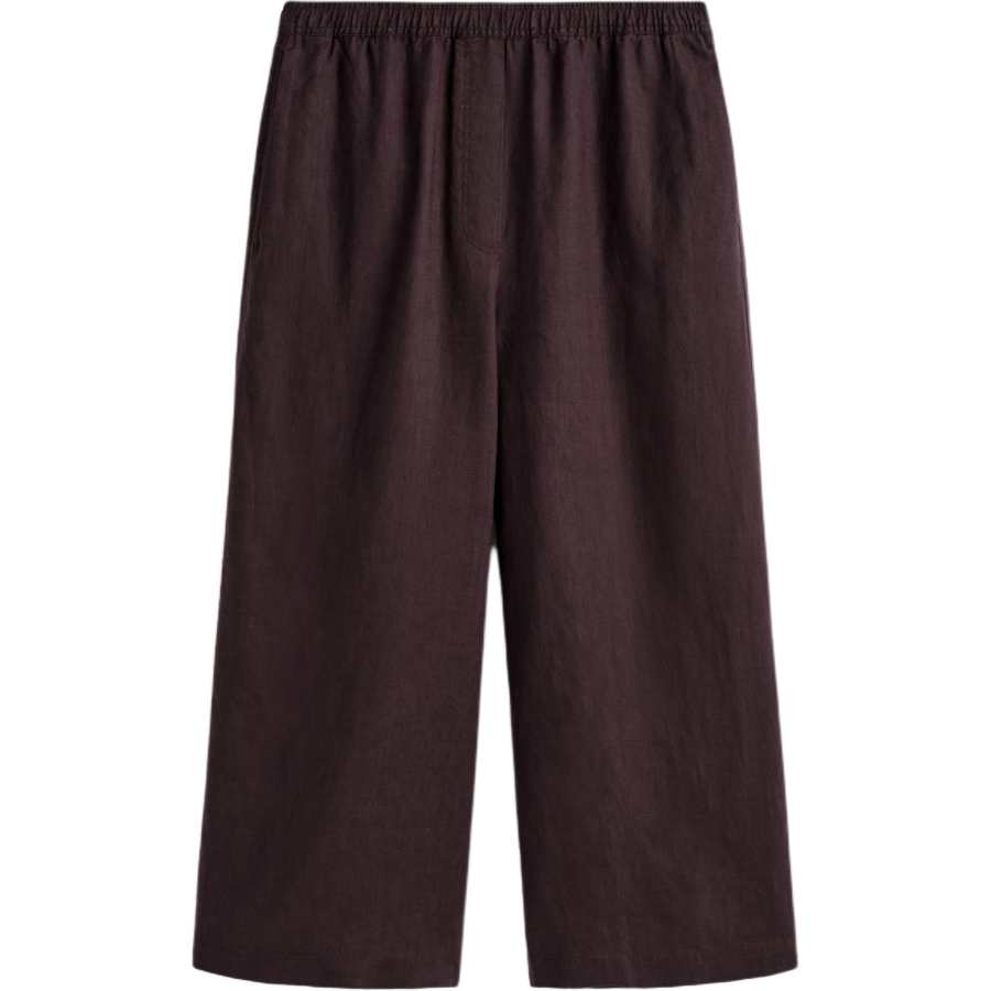 COS Casual Pants Women's Burgundy Moderate Wide Leg Pants