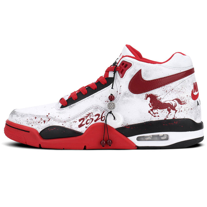 Nike Nike Flight Legacy Mid top Vintage Basketball Shoes Unisex China Red