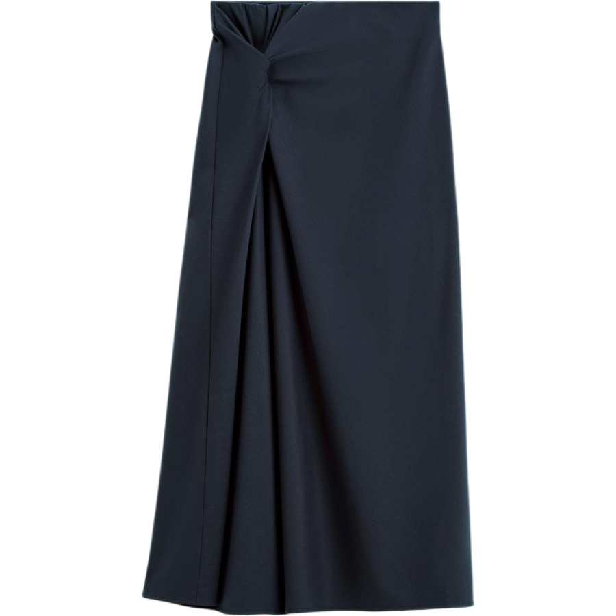 COS Casual Long Skirts Women's Navy Blue Moderate Long Skirt Other
