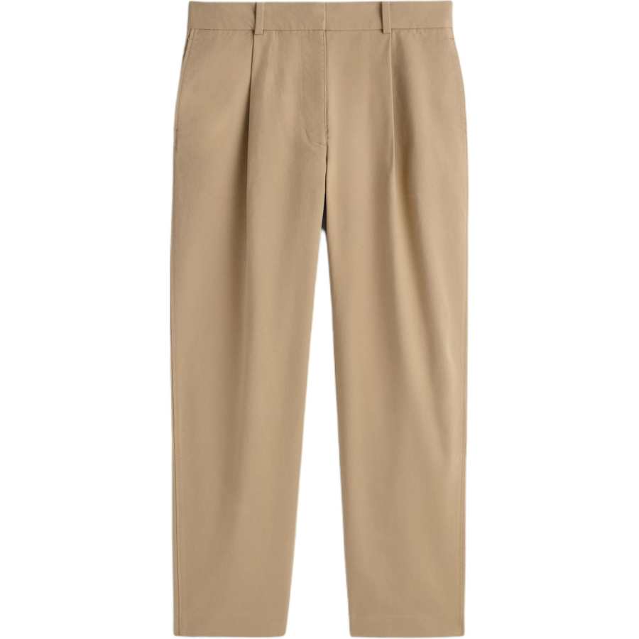 COS Casual Pants Women's Beige Moderate Tapered Pants