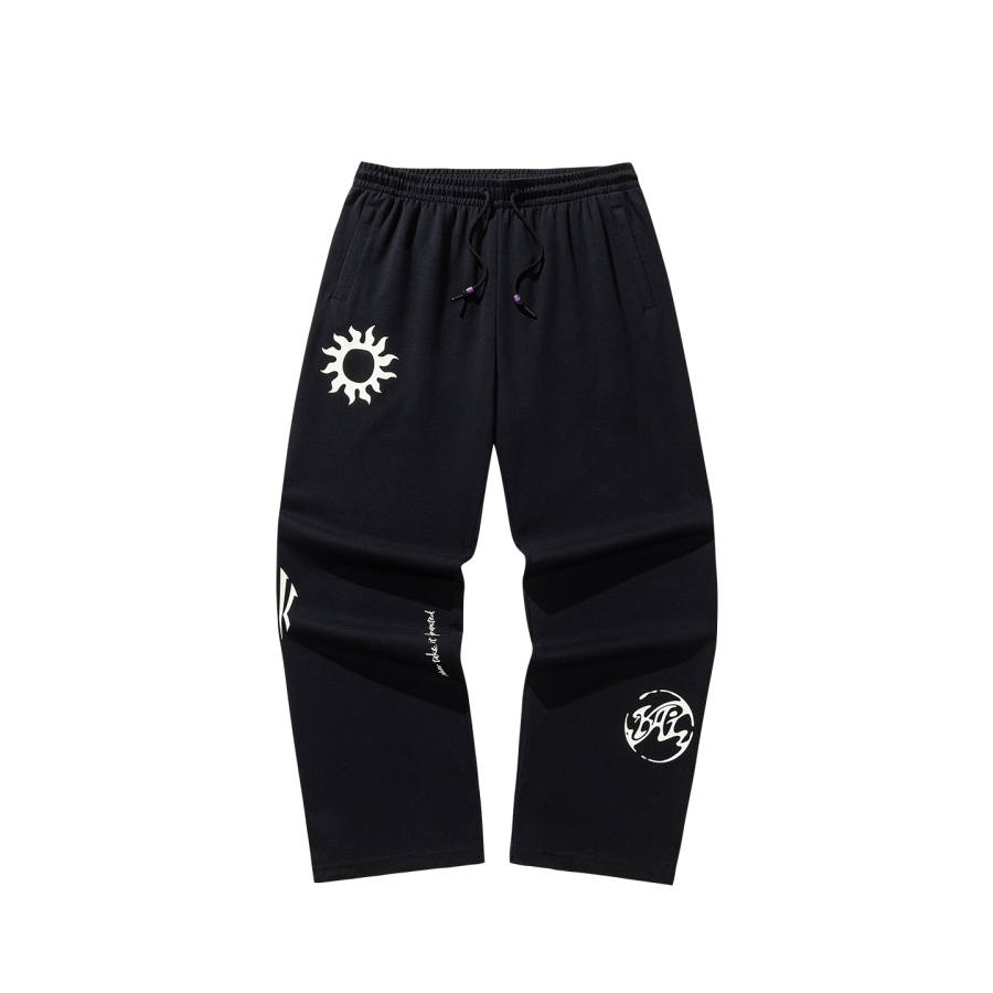 Anta Basketball Collection Irving Collection Knitted Fabric Sports Pants Unisex Black