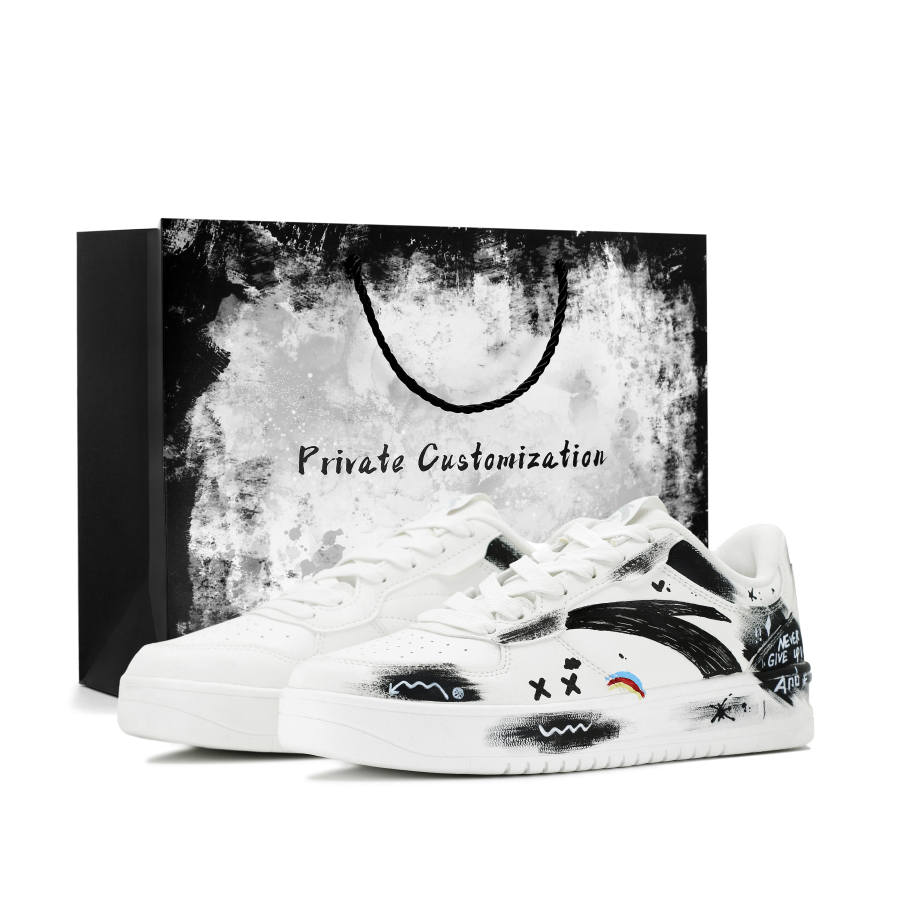 Anta Easy After The Rain, The Sky Clears Abrasion Resistant Low top Skateboard Shoes Unisex