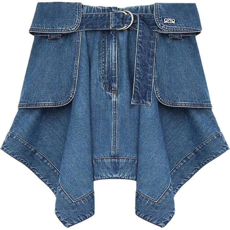 LOEWE Loewe Belted Asymmetric Skirt