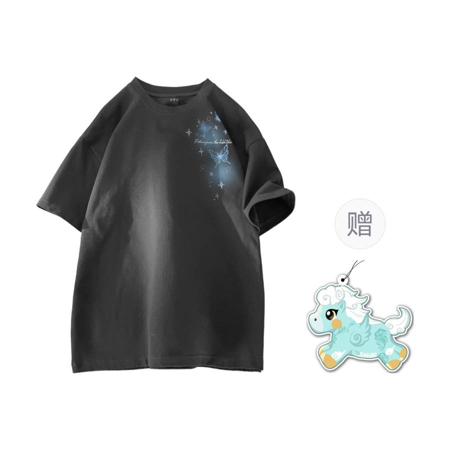 YALU T Shirts Unisex Crew Neck Thin Heavyweight