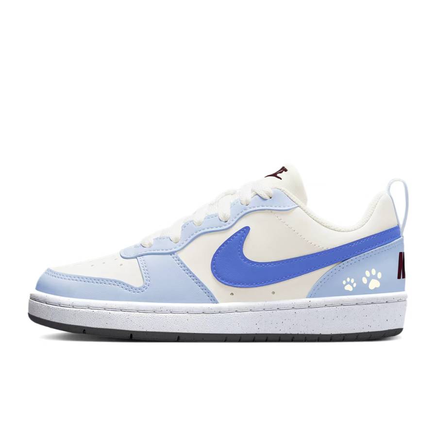 Nike Nike Court Borough Waterproof Abrasion Resistant Low top Skateboard Shoes Women's Yellow Blue