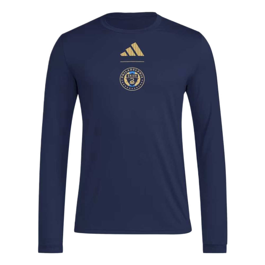 Adidas Adidas T Shirts Men's Marine Blue/Multicolor Crew Neck Moderate