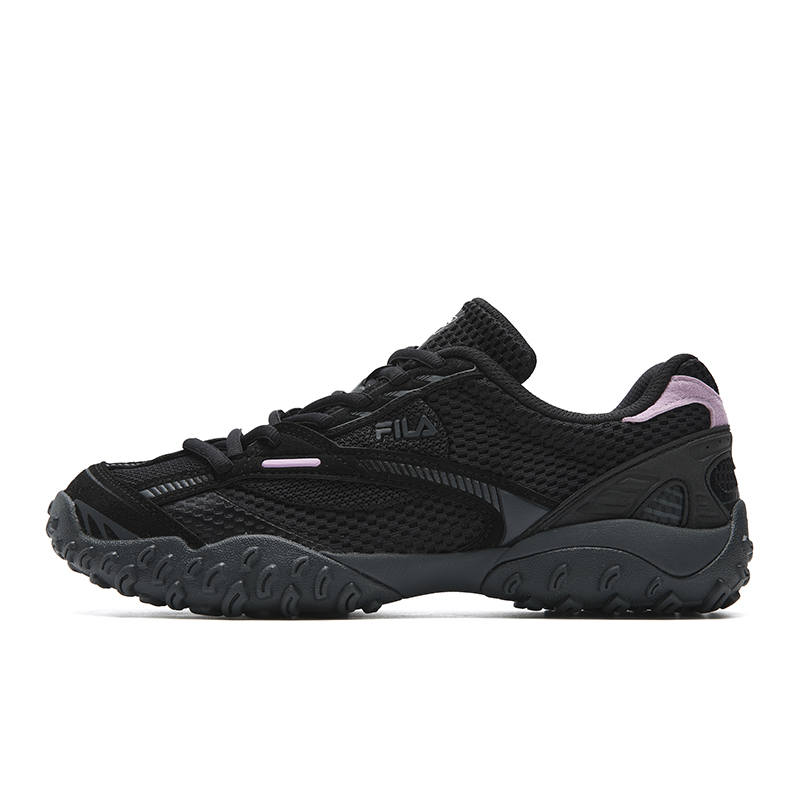 FILA Abrasion Resistant, Breathable, Lightweight Low top Casual Shoes Women's Gallant Black/Shadow Black Gray