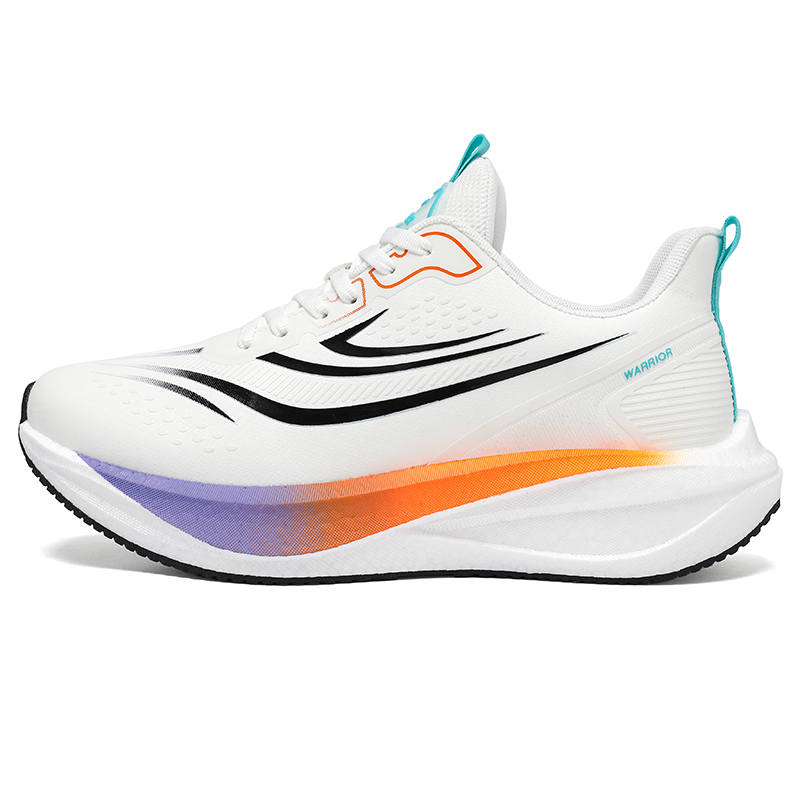 Warrior Cushioning Abrasion Resistant Breathable Lightweight Height Increasing Low top Running Shoes Men's