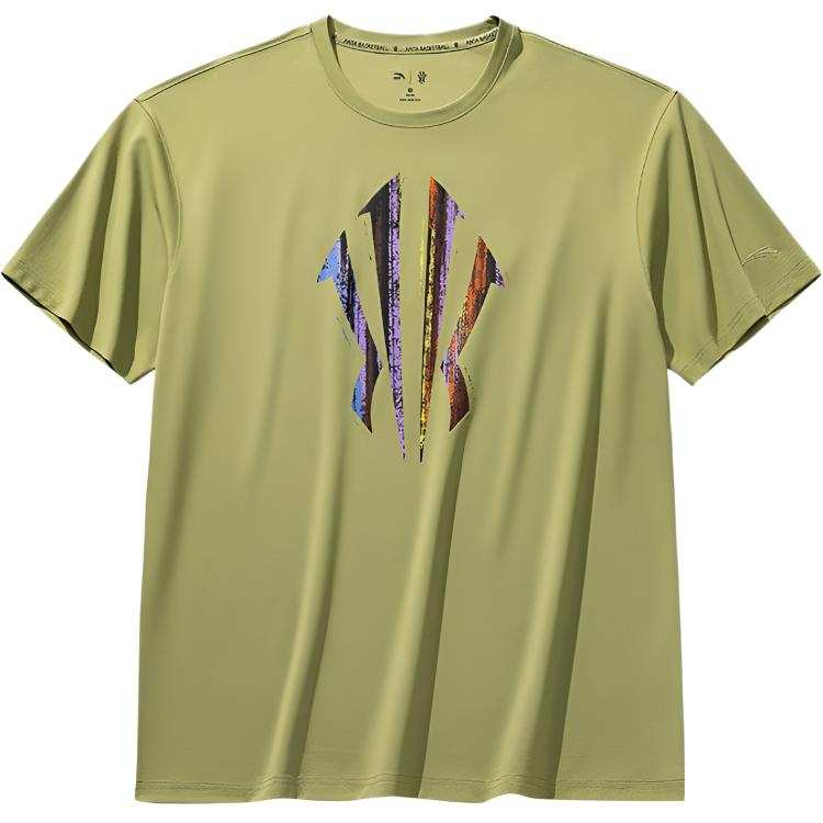 ANTA T Shirts Unisex Mugwort Sun Green Crew Neck