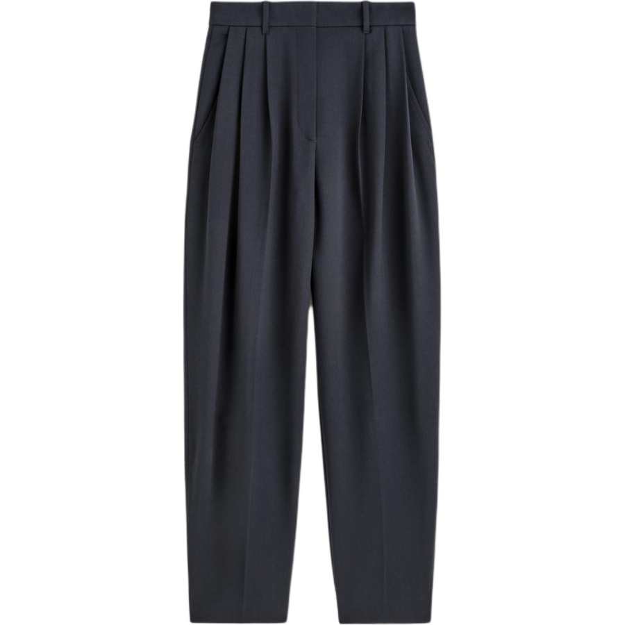 COS Casual Pants Women's Navy Blue Moderate Tapered Pants