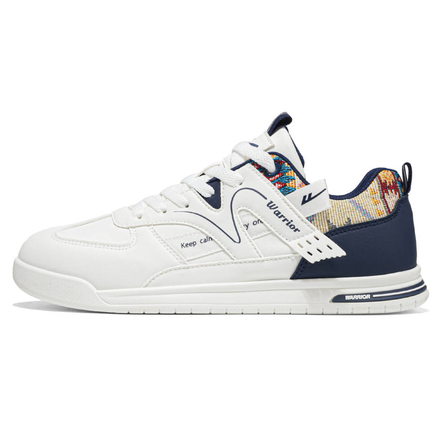 WARRIOR Warrior Low top Skateboard Shoes Men's White Dark Blue