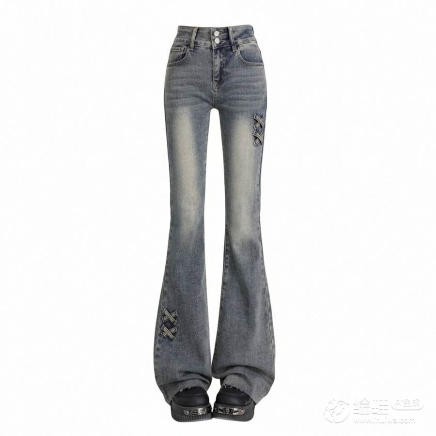 Sugarfunk Sugarfunk Jeans Women's Vintage Moderate Flared Pants
