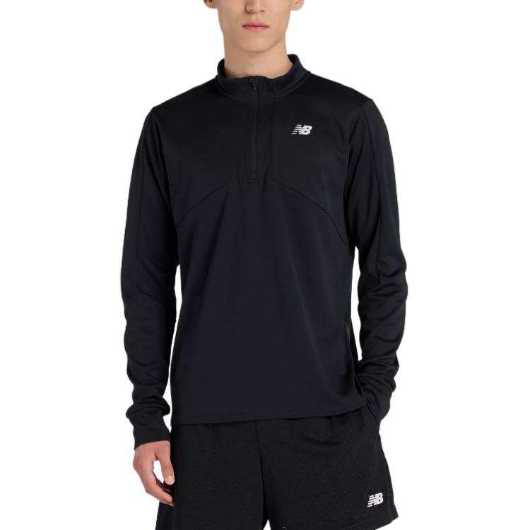 New Balance New Balance Sweatshirts Men's Black Stand Collar Moderate