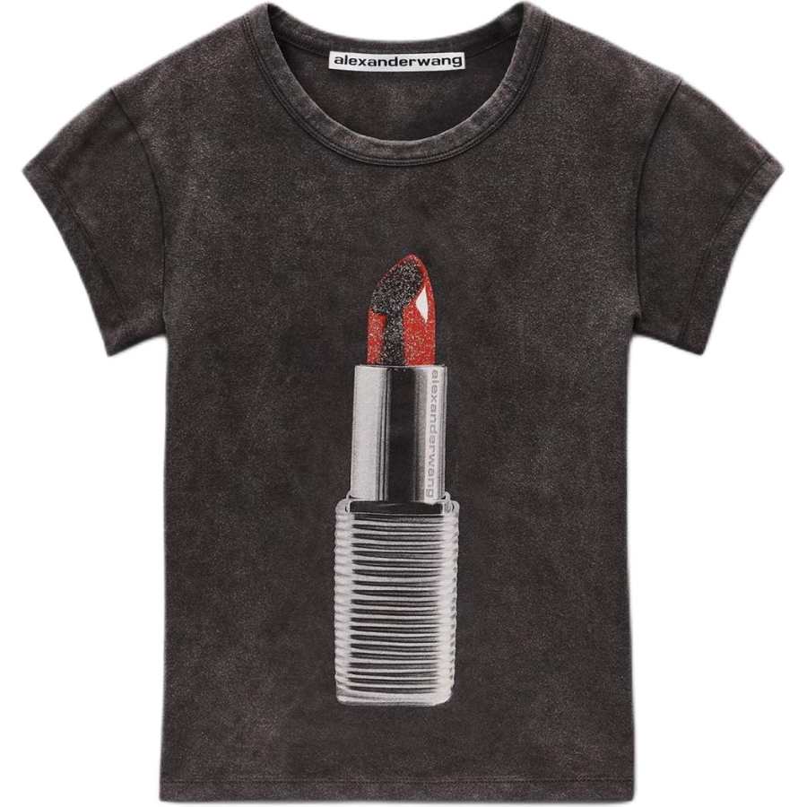 Alexander Wang lipstick-print T-shirt