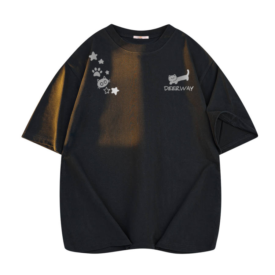 DEERWAY T Shirts Unisex Crew Neck Moderate Straight Fit