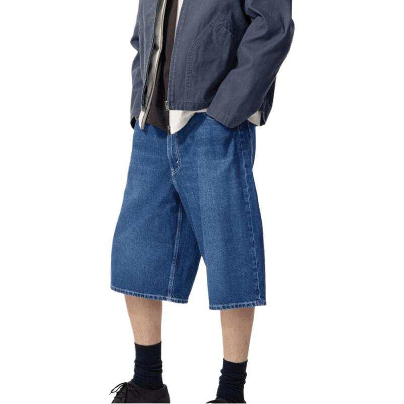 UNIQLO SS26 Denim Shorts Men's Blue Moderate