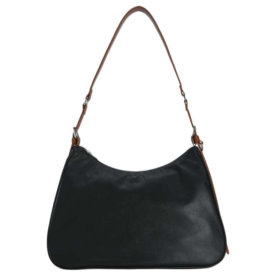 FILA Pu Shoulder Bag Regular Women's Jet Black