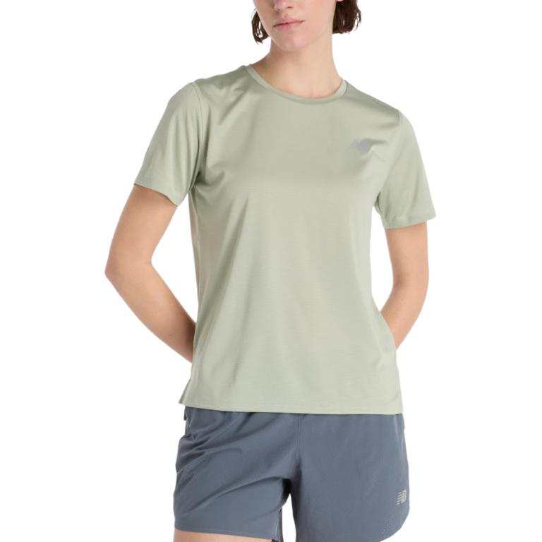 New Balance New Balance T Shirts Women's Green Crew Neck