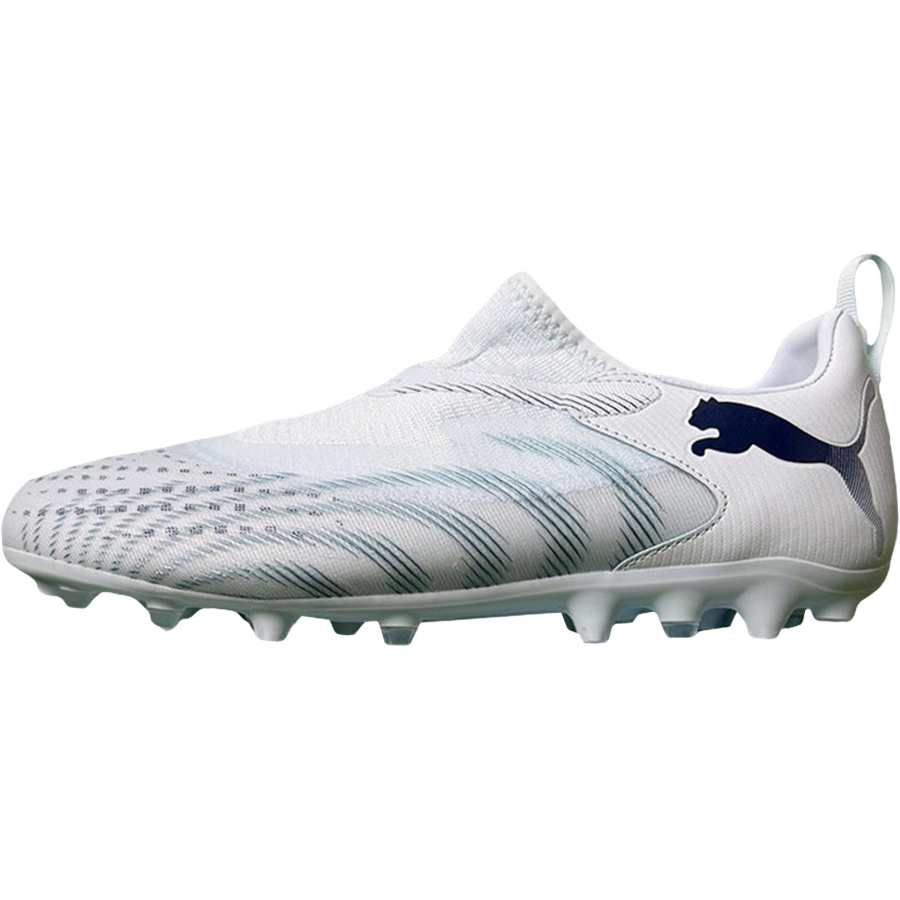 PUMA Future 9 Synthetic Leather Slip Resistant, Abrasion Resistant, Breathable Soccer Shoes Light Blue White Kids'