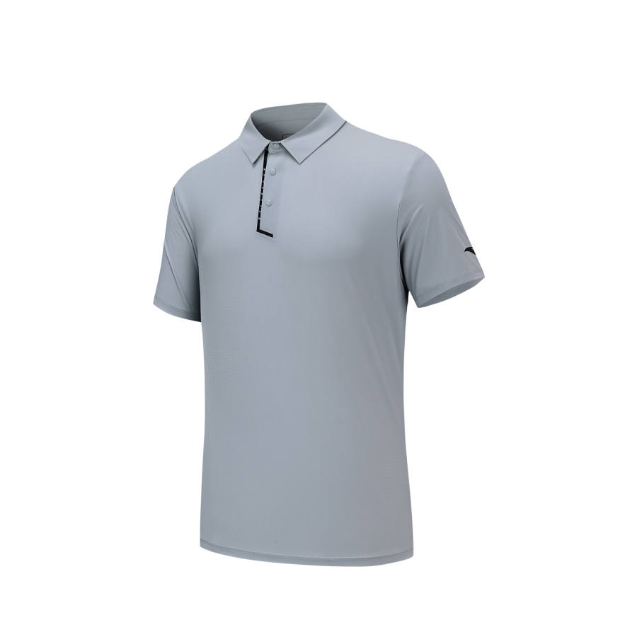 Anta Polo Shirt Men's Concrete Gray