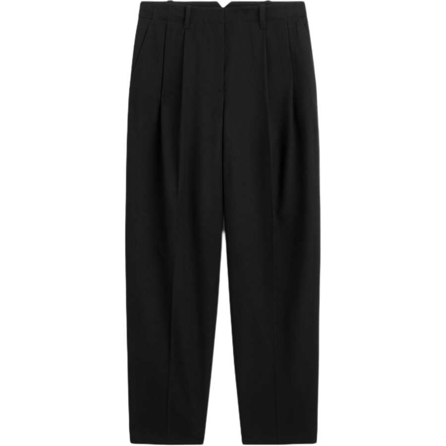 COS Casual Pants Women's Black Moderate Tapered Pants
