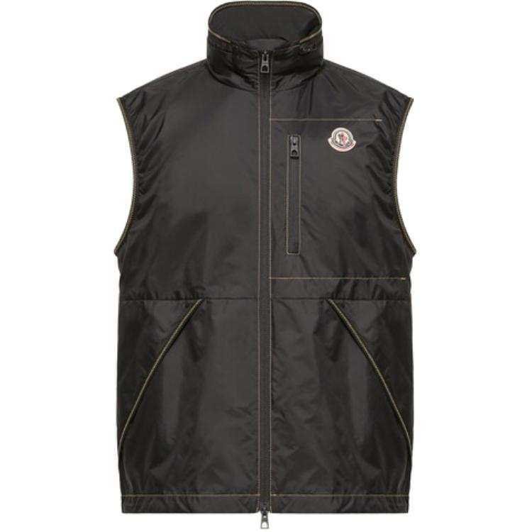 Moncler Contrast Stitch Padded Gilet