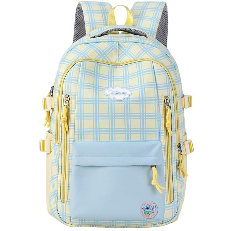 Disney Disney Stitch Oxford Backpack Regular Blue & Yellow