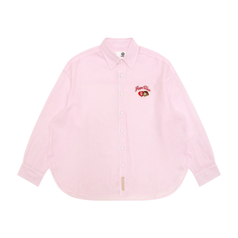 Aape Shirts Women's Pink PKA Lapel Moderate