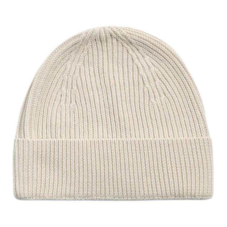 ZARA ZARA Cotton Fabric Beanies Men's Ecru