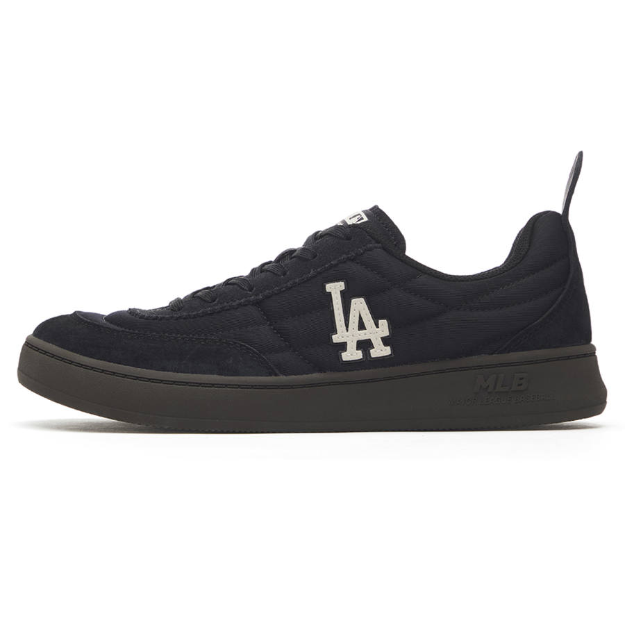 MLB Los Angeles Dodgers Synthetic Leather Slip Resistant Lightweight Low top Casual Shoes Unisex Black