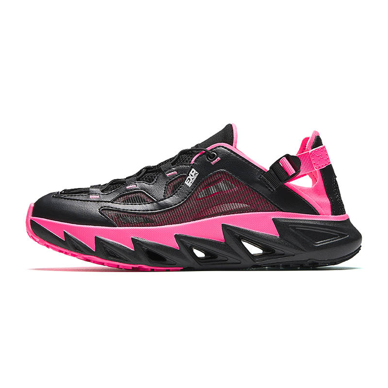 Anta Outdoor Shoes Women's Basic Black/Fluorescent Lotus Pink