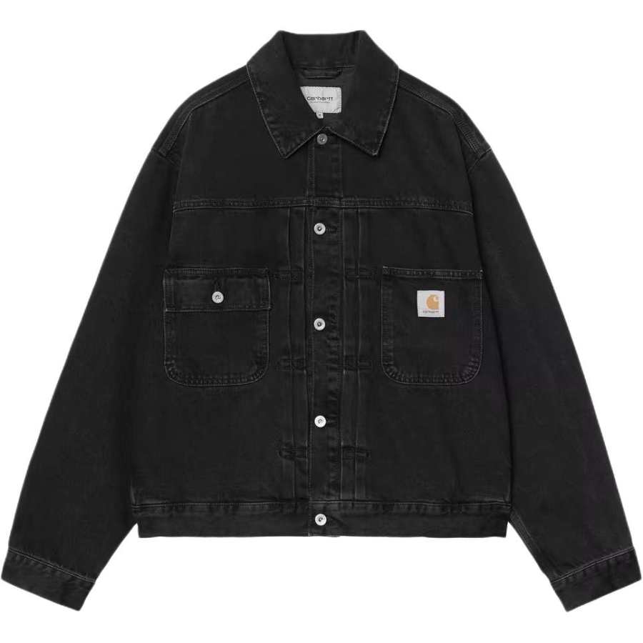 Carhartt Wip Logo Patch Denim Jacket