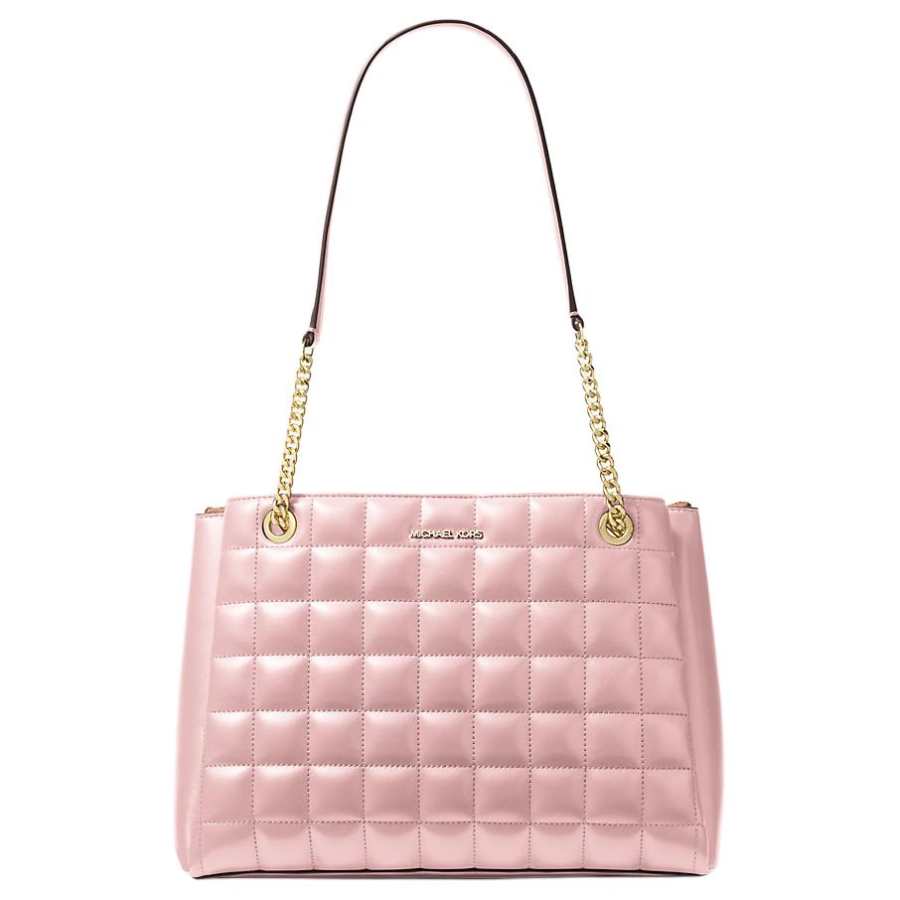 MICHAEL KORS Soho PU With Polyester Tote Bag, Shoulder Bag Medium Women's Pink
