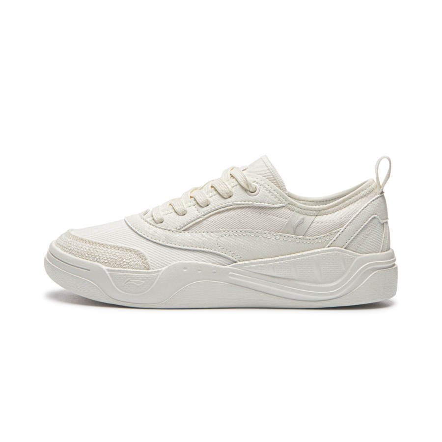 Li-Ning Li Ning Light Sail Slip Resistant, Abrasion Resistant, Breathable Low top Skateboard Shoes Women's Mist White