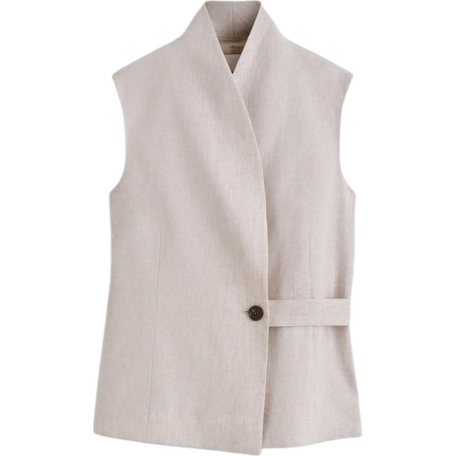 COS Vests Women's Light Beige Moderate