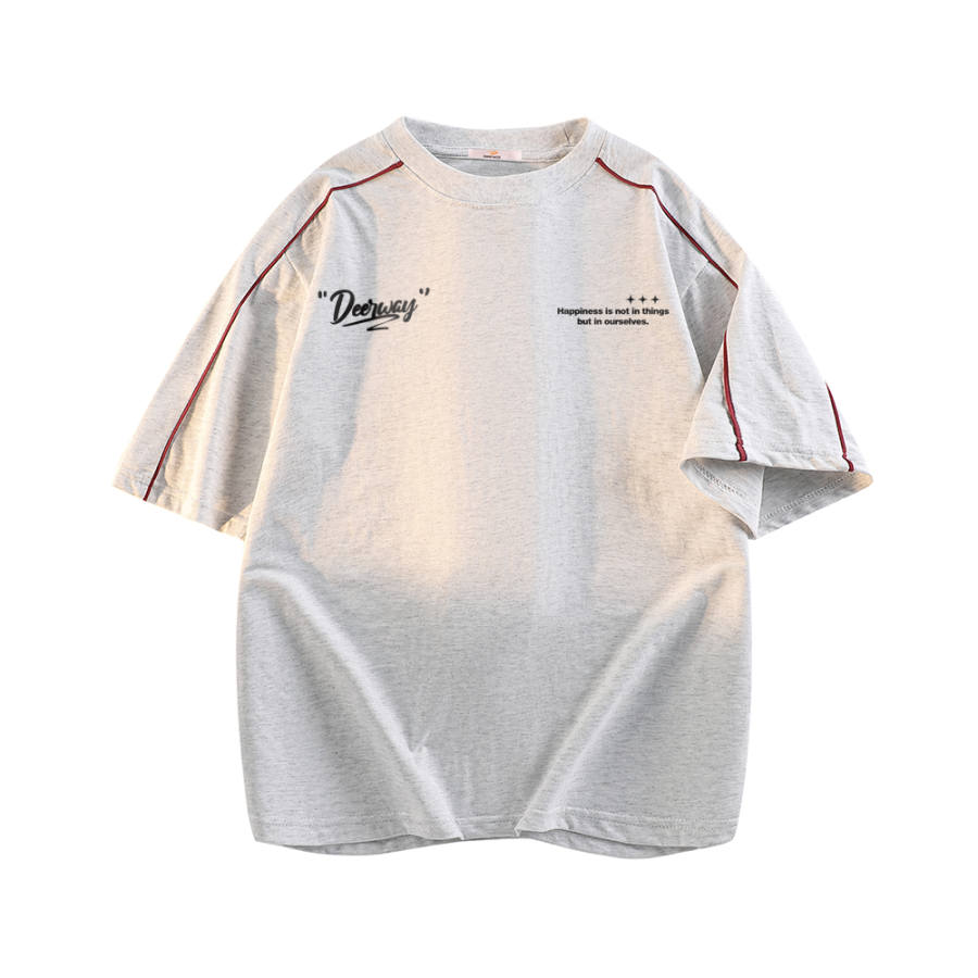 DEERWAY T Shirts Unisex Crew Neck Moderate Straight Fit