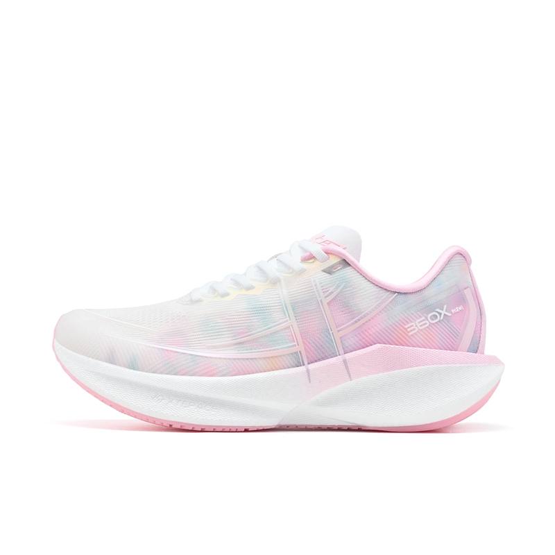 XTEP 360X 2.0 Low top Carbon Plate Marathon Training Race Running Shoes Women's White Pink