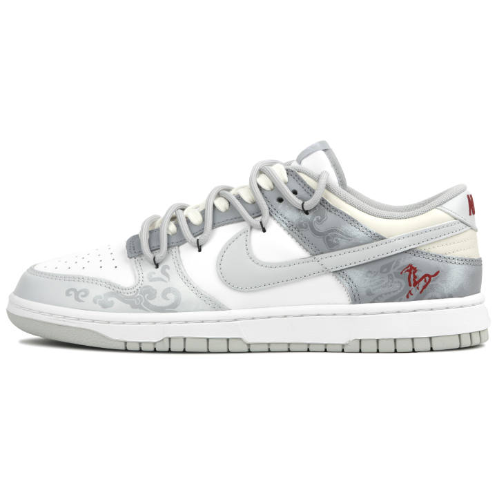 Nike Nike Dunk Retro'Grey Fog' Low top Skateboard Shoes Unisex Silver
